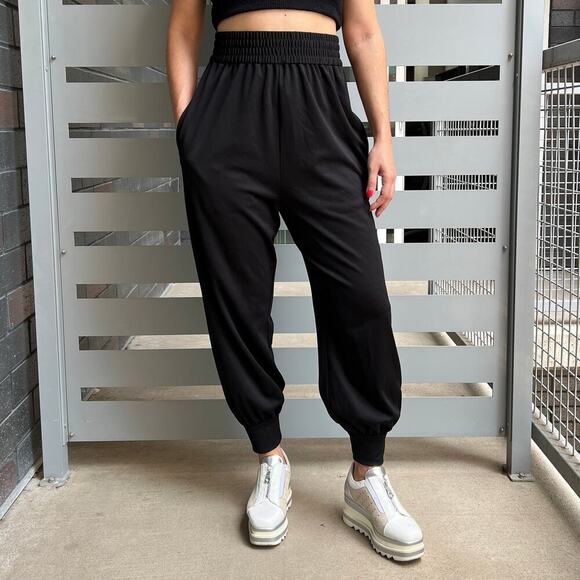 Marc Jacbos Black Elastic Waist Casual Jogger Pants Size Small - Picture 2 of 10